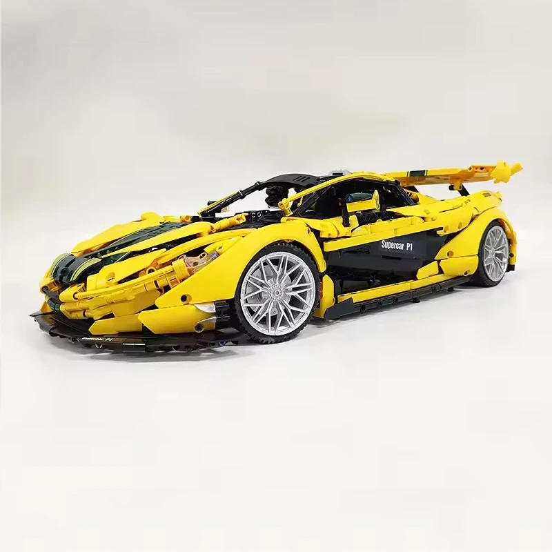 الكلاسيكية JIESTAR 91101 سوبر سباق P1 نموذج مركبة بنة 1:8 تجميع الطوب التقنية الاطفال لتقوم بها بنفسك لعبة هدايا عيد الميلاد الصبي