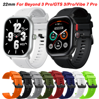 22mm Silicone Smart Watch Band For Zeblaze Beyond 3 Pro/ GTS3/ GTR3 Pro Strap Bracelet Zeblaze Vibe 7 Pro Stratos 3 2 Watchband