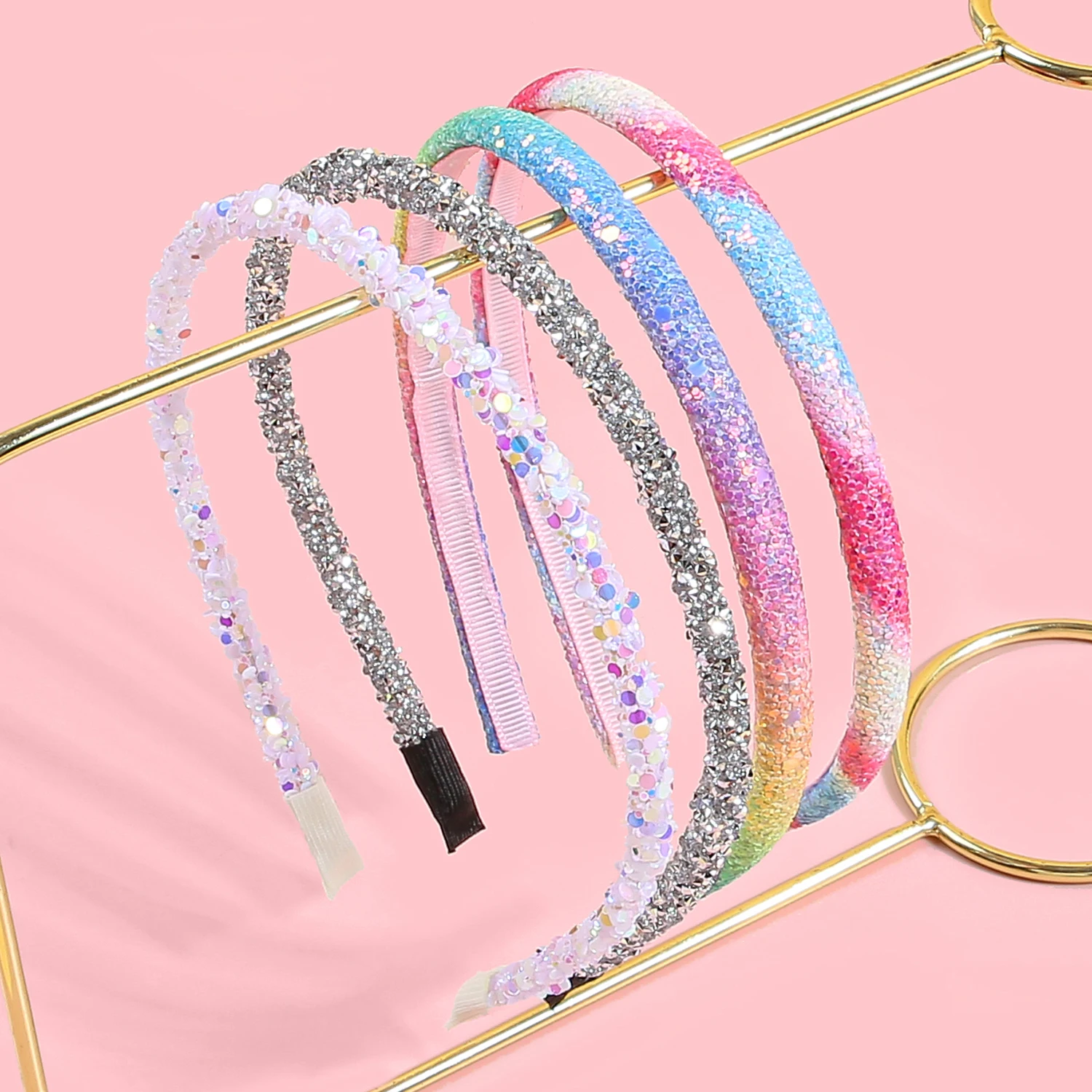 4/12 قطعة عقال بريق الترتر الملونة للفتيات لطيف الشعر هوب هالوين عيد الميلاد حفلة ديكو إكسسوارات الشعر للأطفال النساء