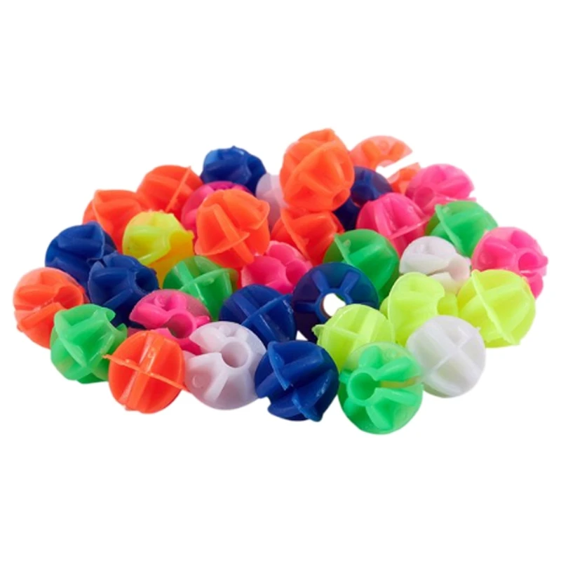 108Pcs Bicycle Round Decorative Colored Beads Spokes Decorations Plastic Cilp Spoke Beads