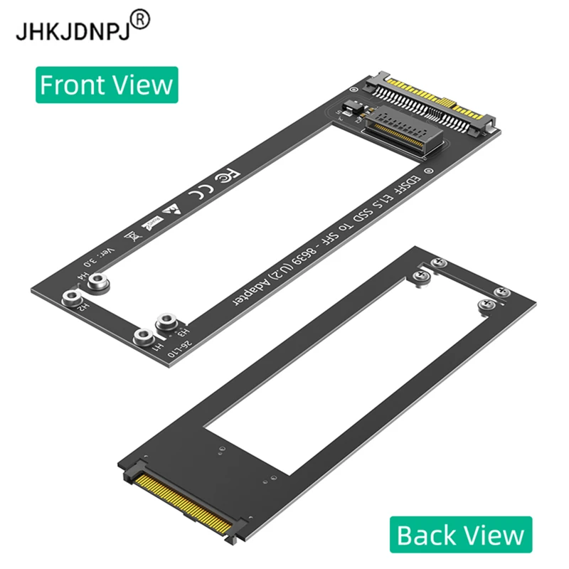 U.2 SFF-8639 to NVMe Ruler 1U GEN-Z EDSFF Short SSD E1.S Carrier Adapter