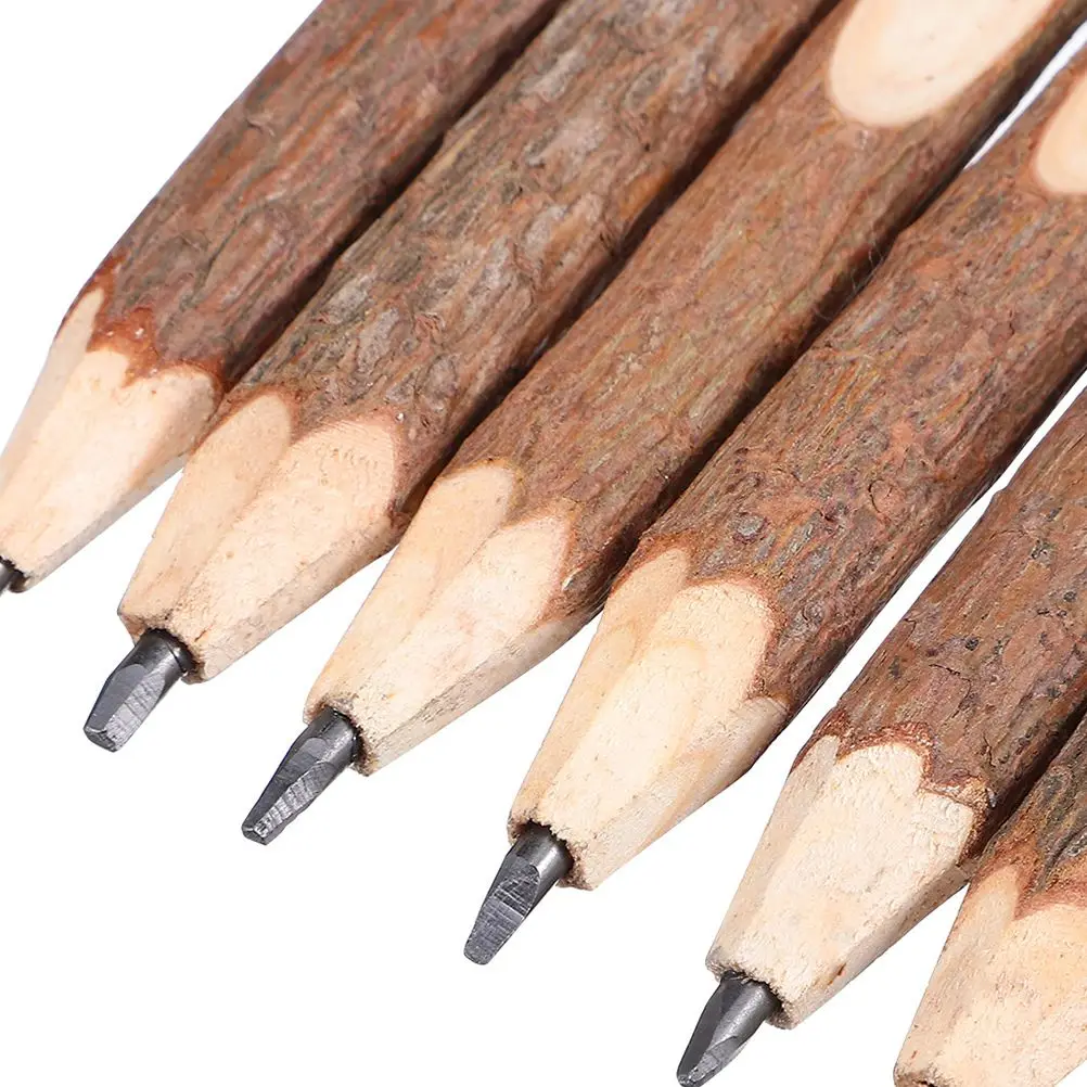 10 Pcs Wooden Pencil Painting Pencils My First Coloring Giant Mini Natural Office