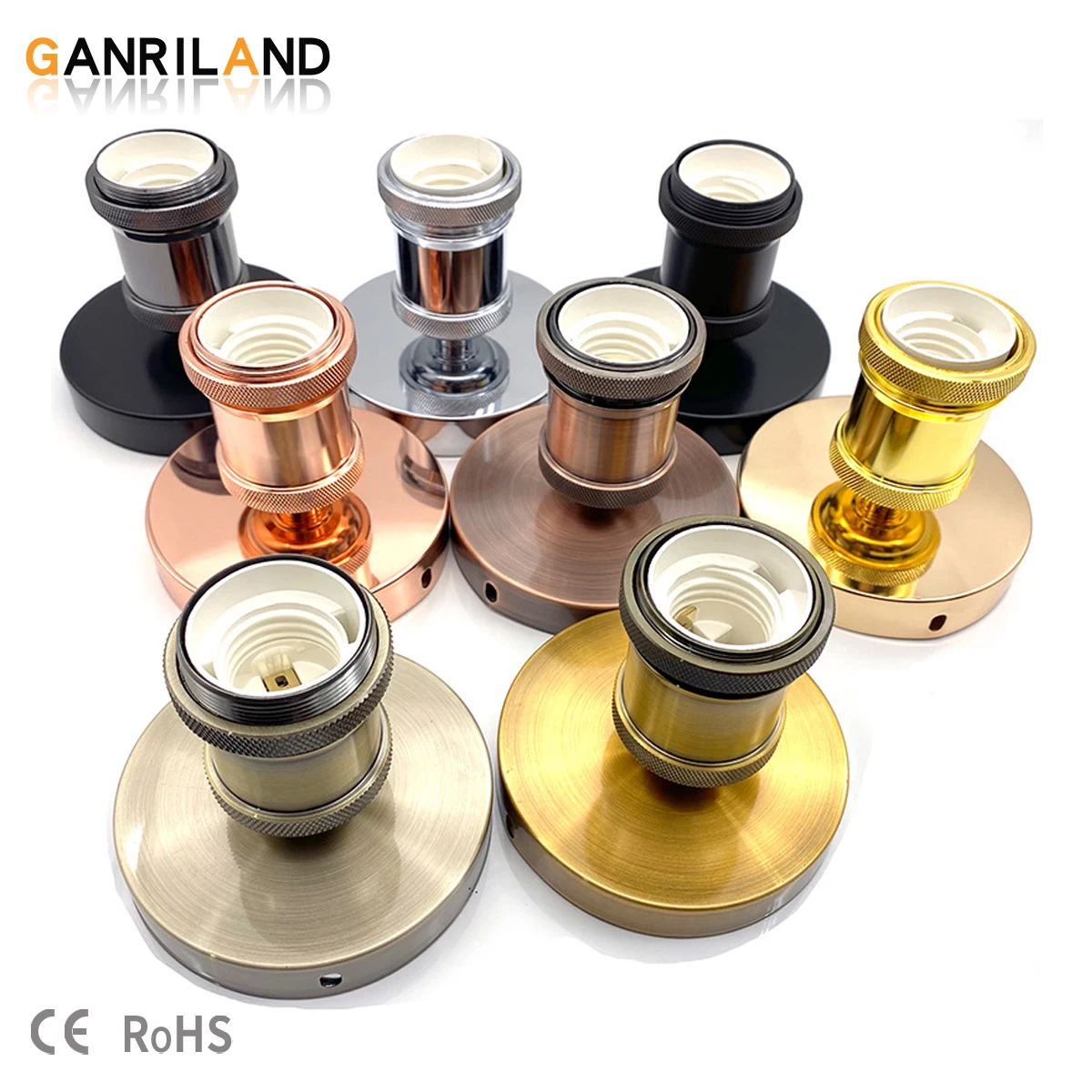 

Vintage E27 Lamp Base Socket Retro Surface Mounted Loft Industrial Lampholder Ceiling Lamp Living Room Home Indoor Rail Lighting