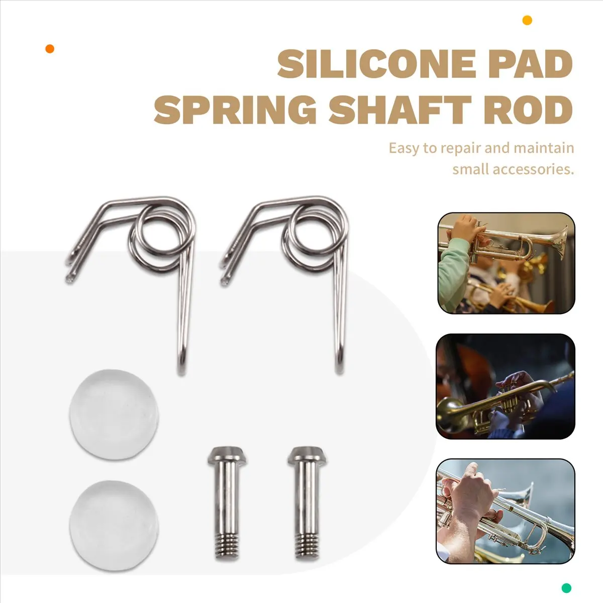 Trombone Water Gate Key Spit Spring Screws Trumpet Replacement Gate Valves Trumpet Parts [AA74-AAA]