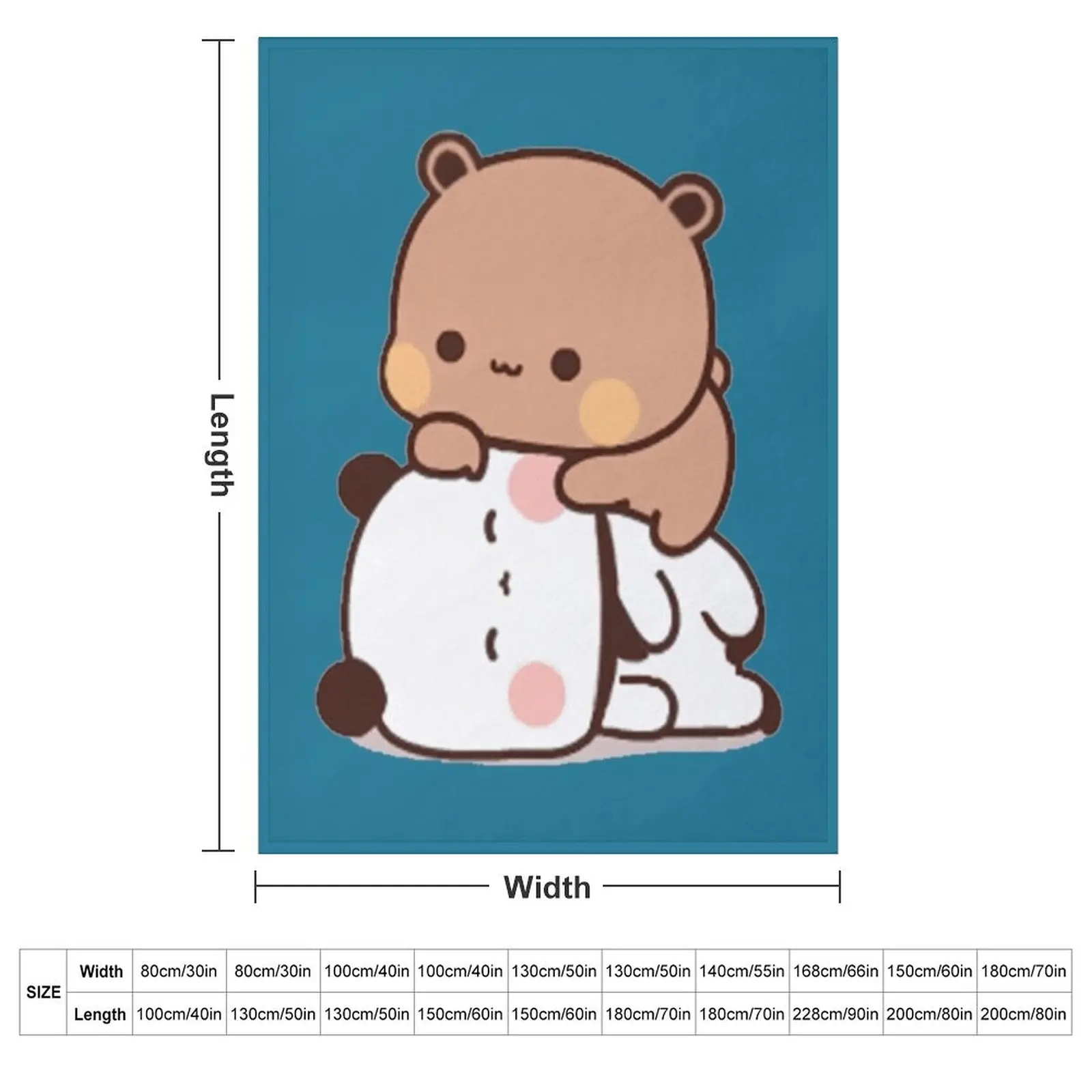 Cute Dudu Is Laying On The Sleeping Bubu Throw Blanket couch cozy soft plush fuzzy picnic outdoor blanket