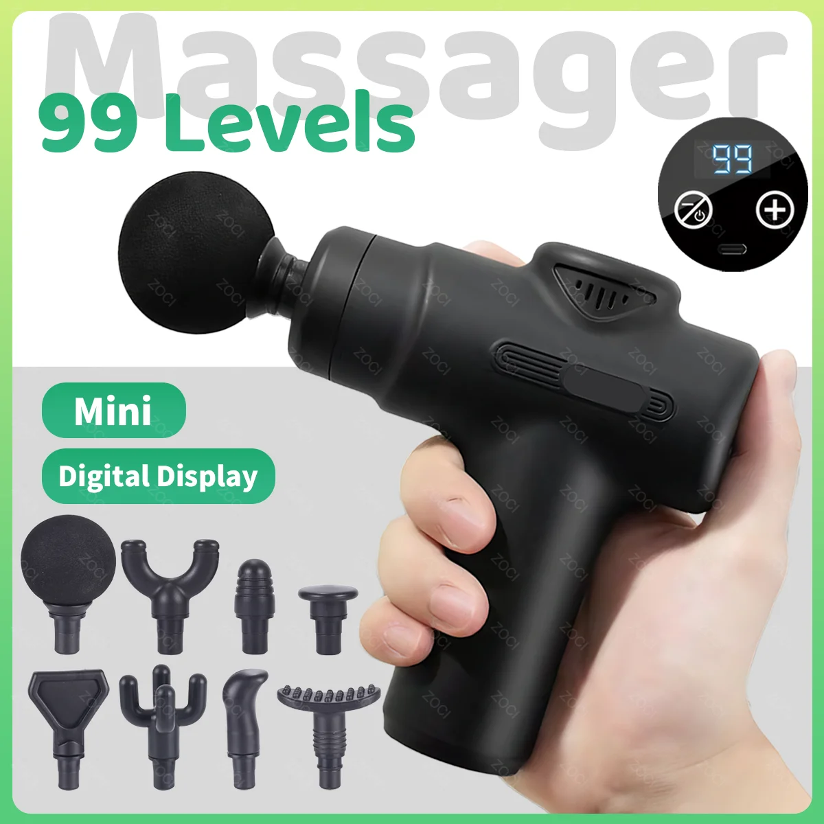 

99 Speed Professional Massage Gun Electric Powerful Muscle Vibrating Massager Portable Mini Handheld Deep Tissue Fascia Gun