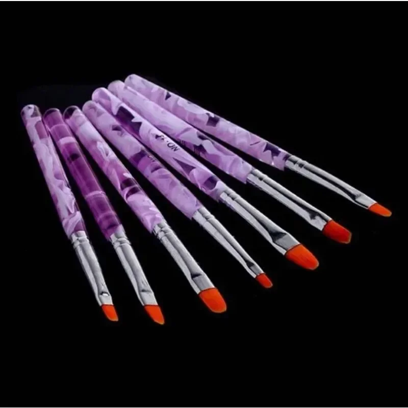 

7PCS Nail Art Brush Kit Nail Glue Light Therapy Pen Acrylic Drawing Rhinestone UV Gel Painting Nail Art Tool Accessories Set New