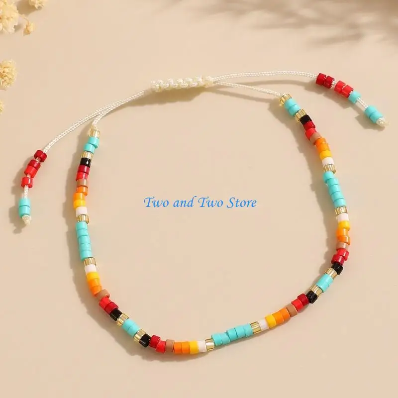 HX6F Trendy Soft Clay Beaded Bracelet Flexible Design Wrist Bangle Jewelry for Casual and Formal Wear