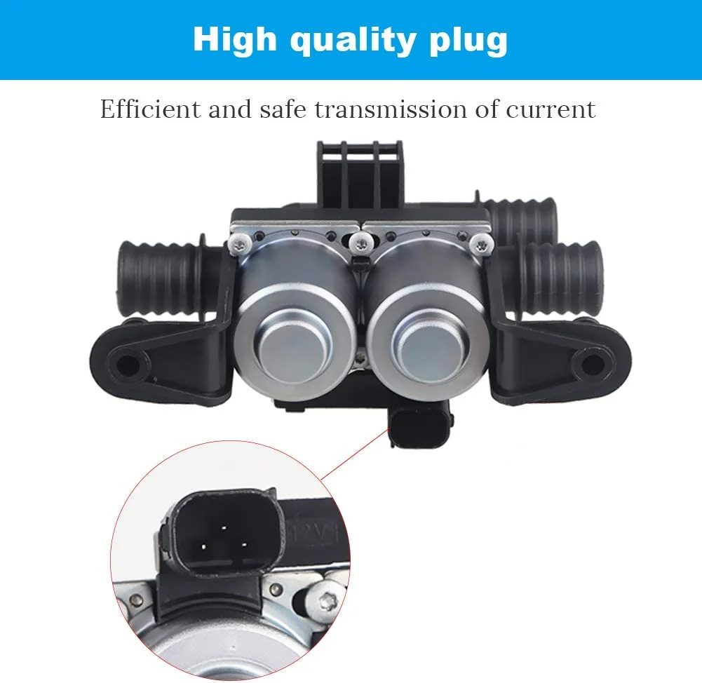 64116910544 1147412166 Car Parts Heater Control Water Valve For BMW X5 E53 E70 F15 F85 X6 E71 F16 F86 35iX 40iX 3.0L 4.4L 4.8L