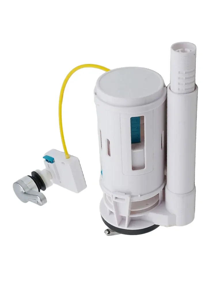 Adjustable Dual Flush Valve for 2 Inch Toilet Cistern with Overflow Lever and Sealing Silicone for Leak Prevention