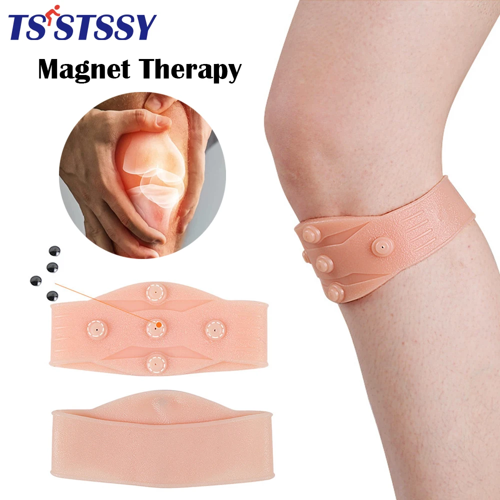 1/2Pcs Magnetic Therapy Knee Support Strap Anti Arthritis Rheumatoid Pain Relief Compression Knee Patella Massage Brace Protect