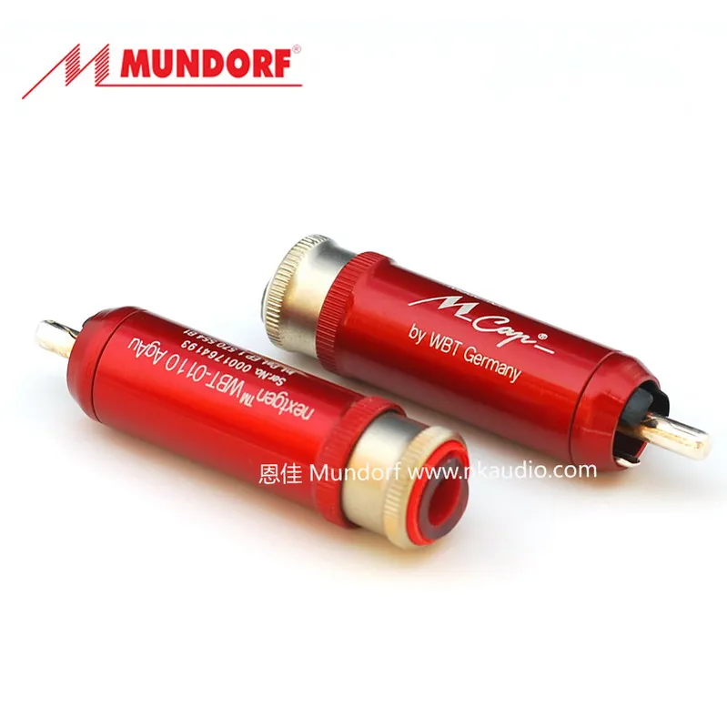 Mundorf MCap Nextgen WBT-0110AgAu Gold Silver Alloy RCA Plug  Accessoire Voiture