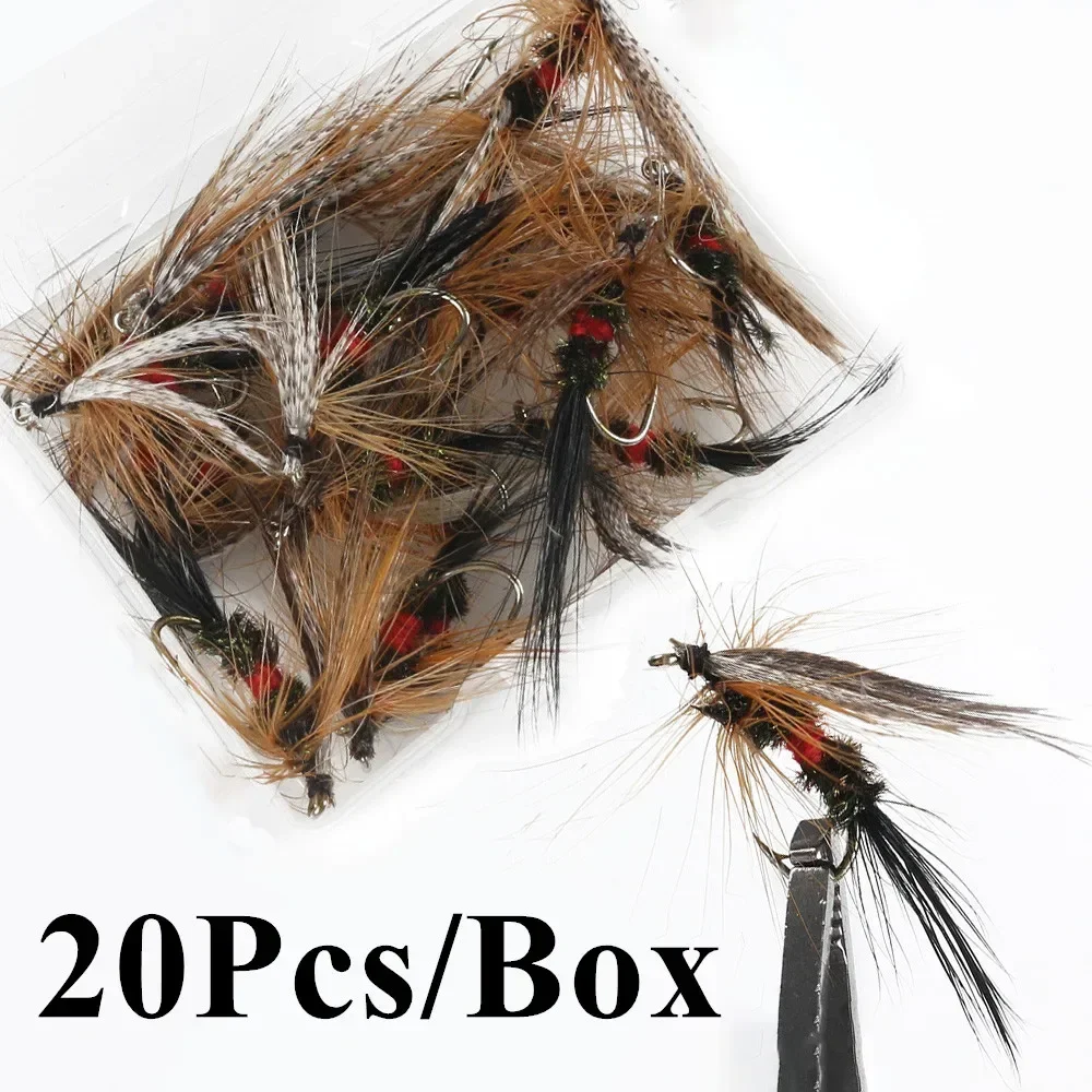 5/10/20Pcs Artificial Insect Bait Flies Fly Fishing Lures Bait Dragonfly Topwater Bait Dry Flies for Trout Carp Fishing Lure Set