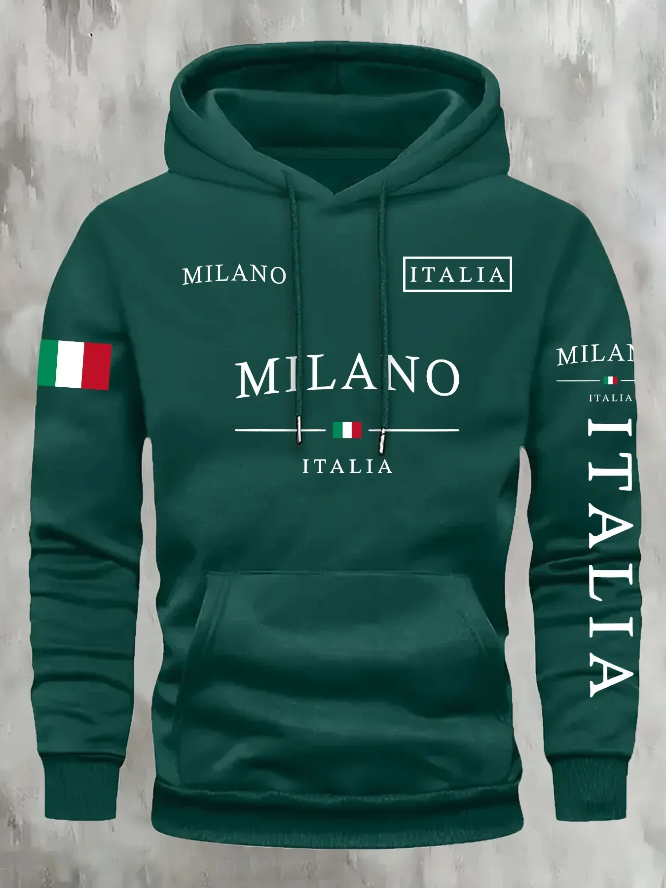 Milano Hoodie Unisex Italia Italy Italian Milan Rome Roma Country Europe Flag Travel Retro Trendy Oversized Sport Sweatshirts