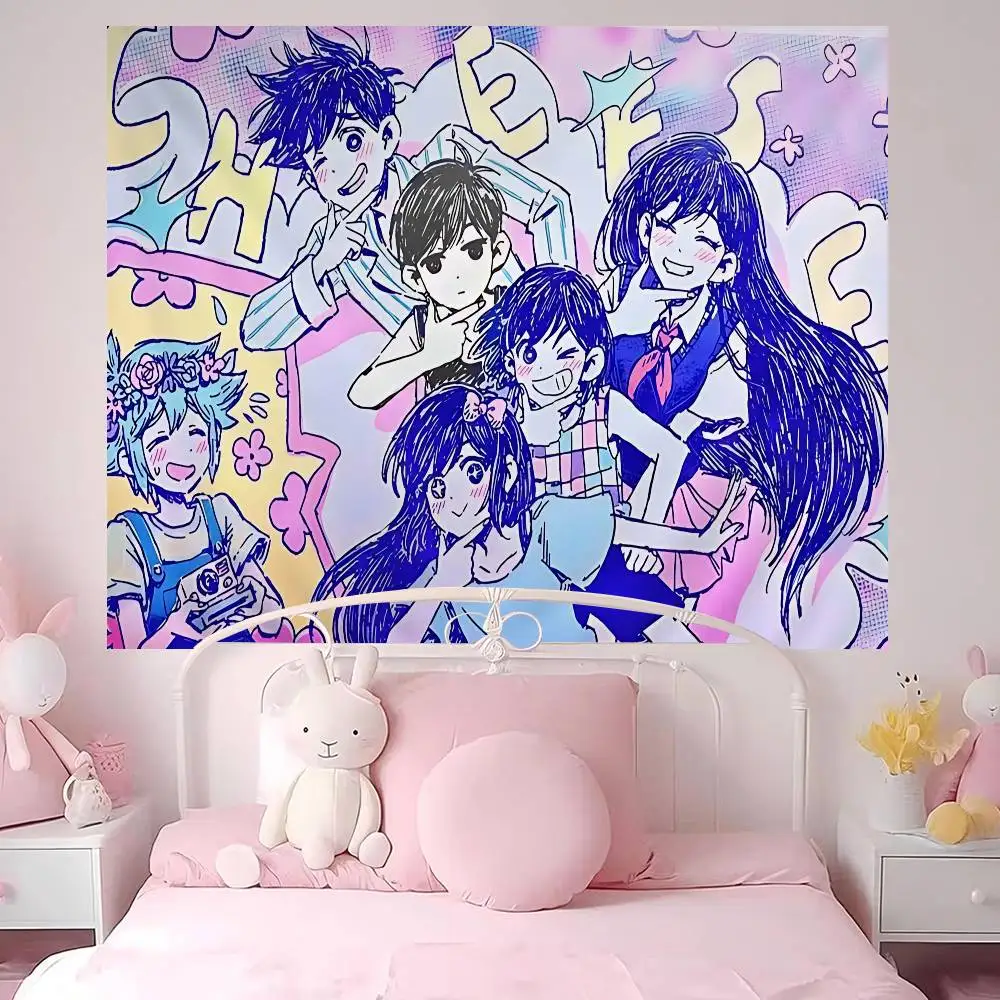 Anime Omori Colorful Tapestry Wall Hanging Bohemian Wall Tapestries Mandala Wall Hanging Sheets