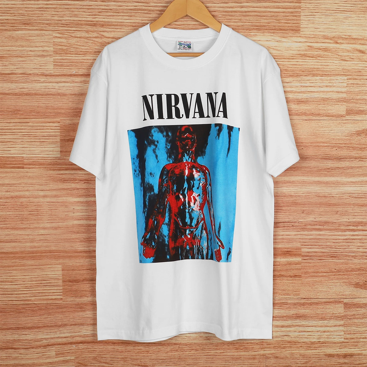 Nirvana T-Shirt Sliver Kurt Screen Print VTG Graphic 90s Rock Band BadTaste Cotton Men's Short Sleeve Clothing Casual Tee Shirts