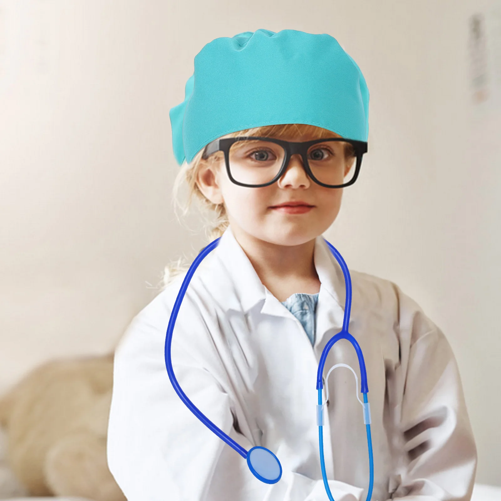 Kids Dress Children's Doctor Clothing Costume Glasses for Profession Coat 6000X4800X030CM Suit Green Toddler