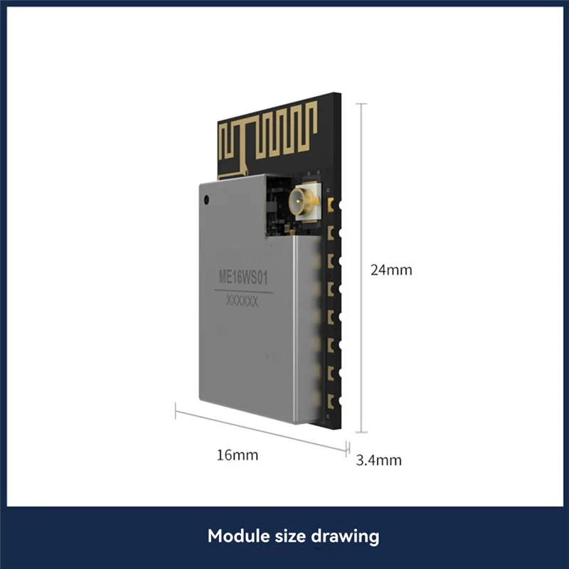 M16K-ME16WS01 High-Performance Dual-Core Bluetooth+ Wifi Module From Minewsemi Supports Wifi AP STA Mode 2MB Flash Memory