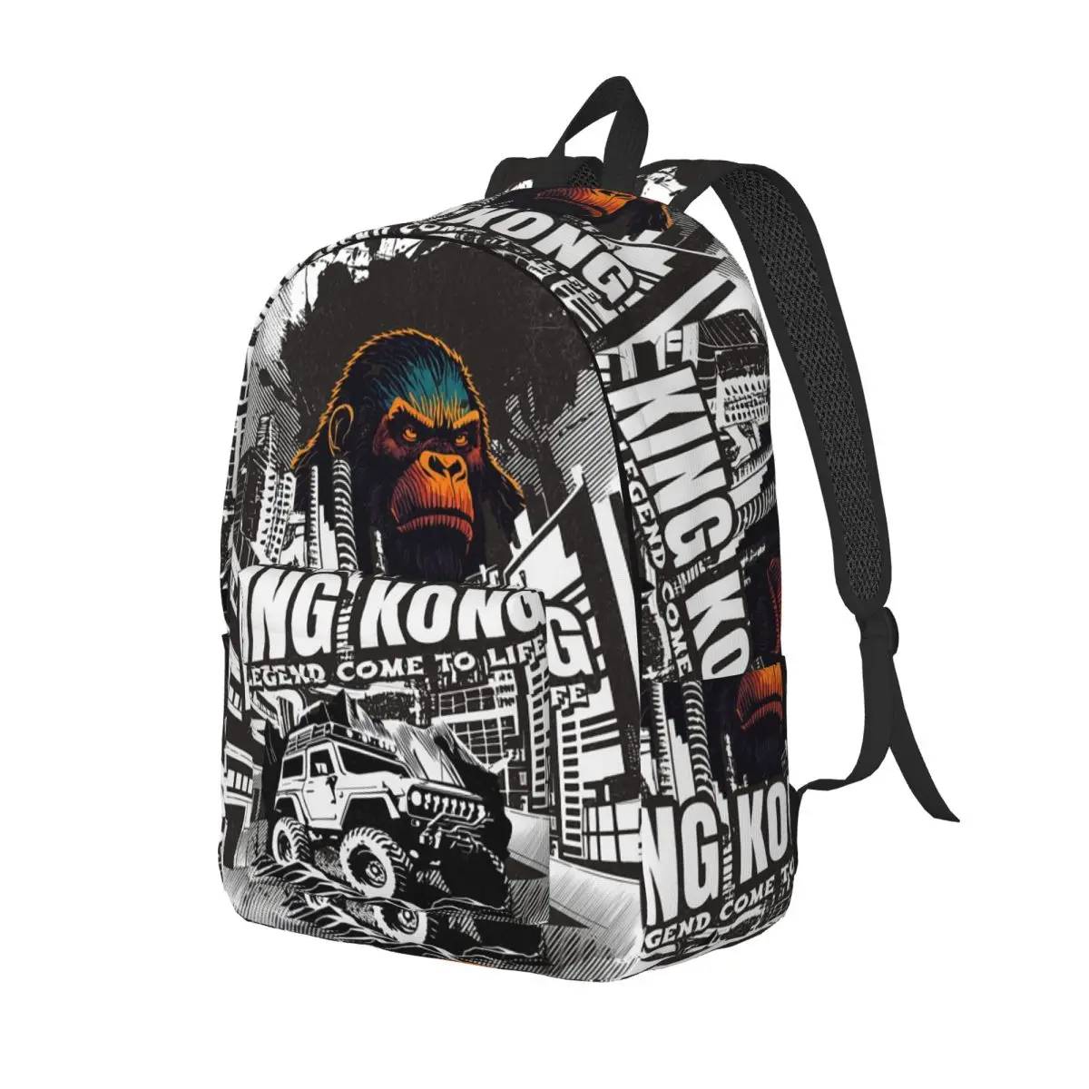 

King Kong - A Legend Backpack Daypack Large Capacity Kids BookBag School Bag Shoulder Bags for Men Women