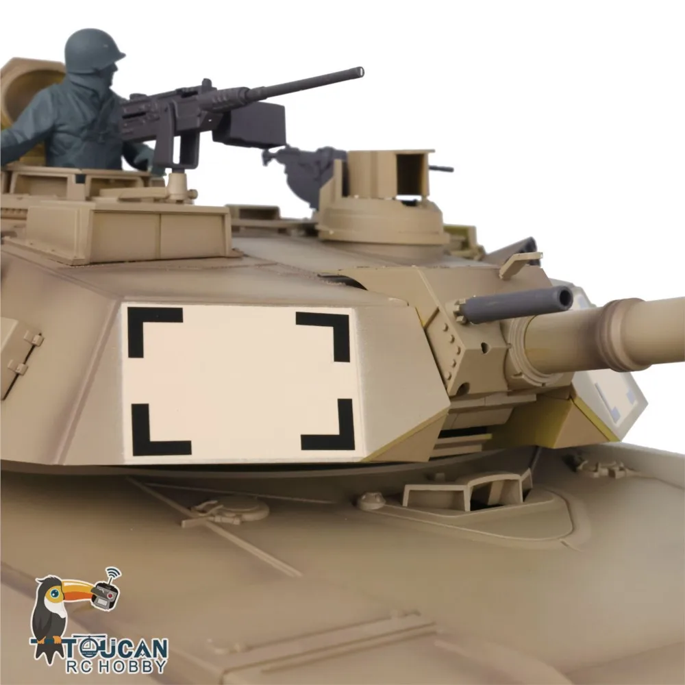 รถถังบังคับวิทยุ Heng Long 2.4G ขนาด 1/16 รุ่น 7.0 M1A2 Abrams สายพานโลหะอัพเกรด รุ่น 3918 ของเล่นบังคับวิทยุ TH17794