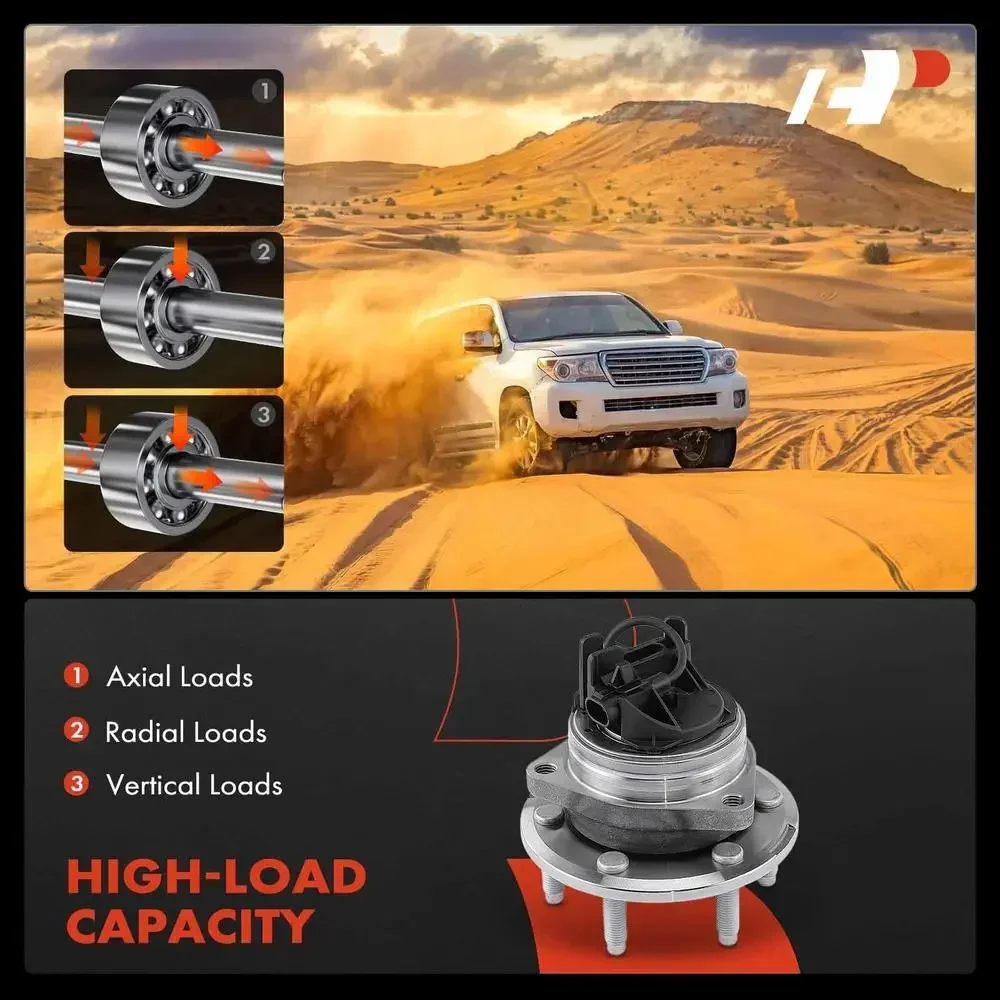 مجموعة محور العجلة الخلفية الأمامية ABS 6-Lug متوافقة مع VPG MV-1 2011-2012 قدرة تحميل عالية حل احترافي من الفولاذ