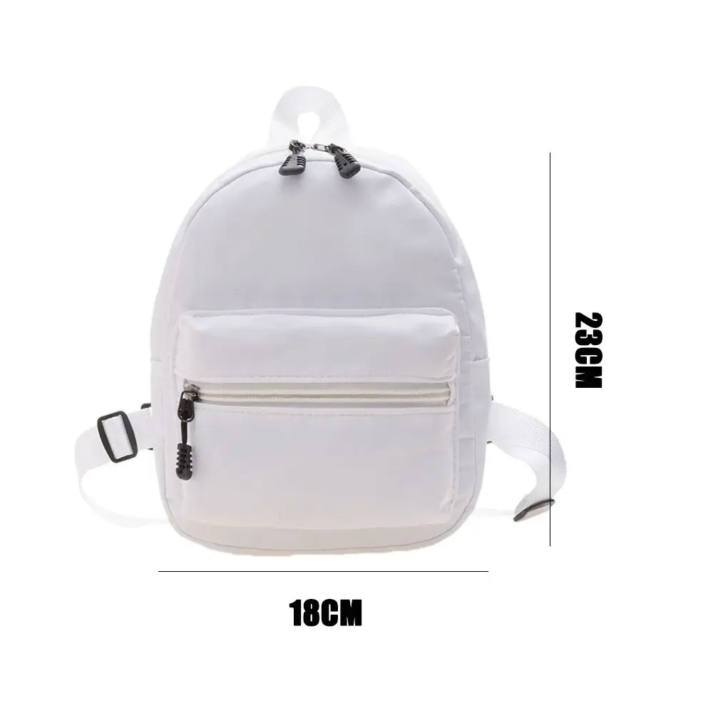 Women Nylon Fashion Small School Bags Female Bag Mini Backpacks White Rucksack