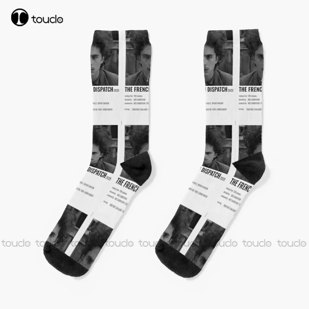 Minimalis French Dispatch Socks Cow Socks Cartoon Comfortable Best Girls Sports Street Skateboard Socks 360° Digital Print Retro