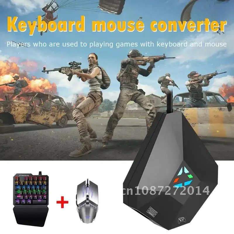 Adapter kontrolera do SWITCH PS4/PS3/XBOX ONE/360 akcesoria do gier konwerter klawiatury i myszy mobilny pad do gier