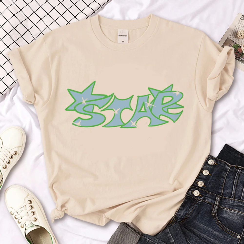 

Star Girl Y2k Punk t shirt women anime t shirt girl anime designer clothing