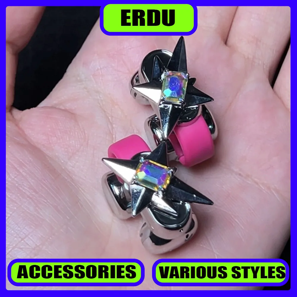 

Декоративные элементы для наушников ERDU: сменные клипсы-наушники с бриллиантами, изысканным цирконием, магнитные, модный подарок