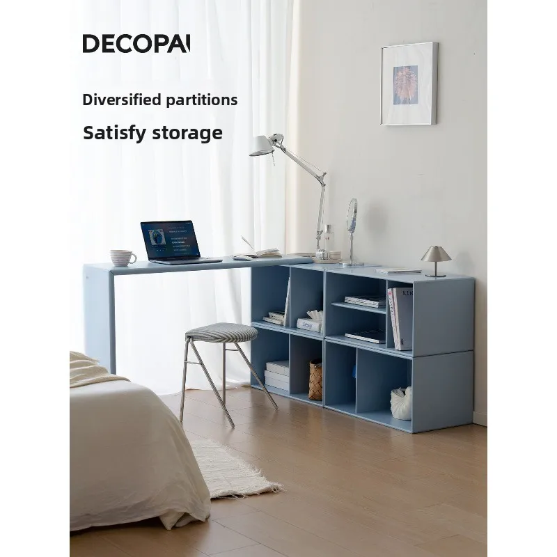 corner desk, bedroom, household chest, integrated simple rotating L-shaped computer table, semi-set dressing table