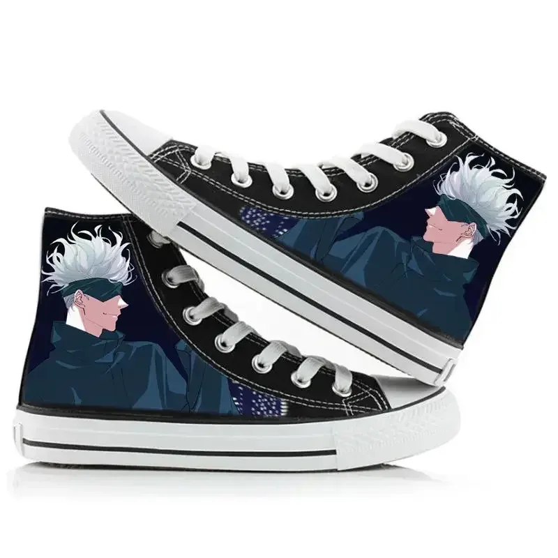 

2025 11, парусиновая обувь для косплея «Jujutsu Kaisen Ryomen Sukuna», кроссовки для мальчиков и девочек Gojo Satoru, повседневные дышащие кроссовки на высокой платформе