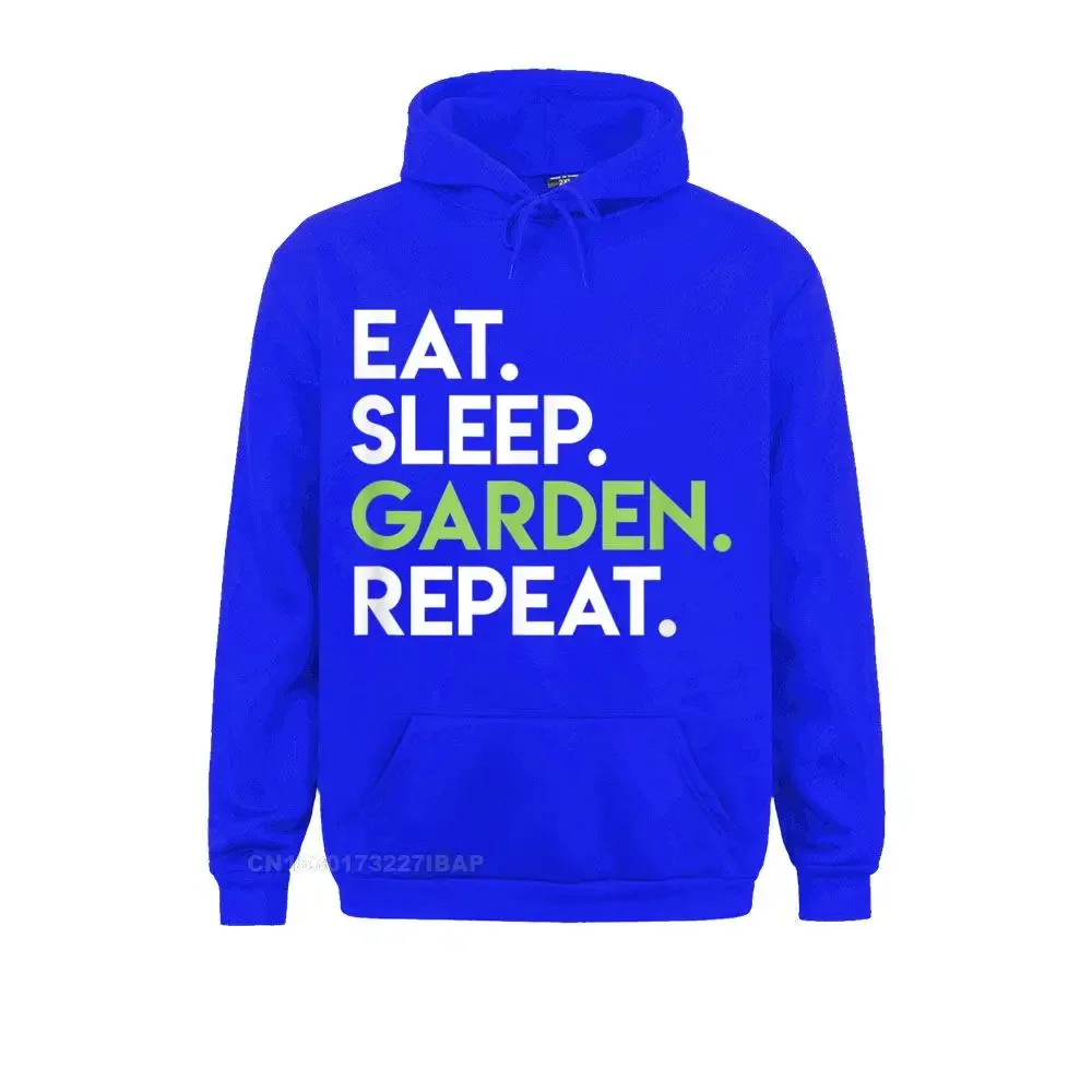 Eat Sleep Garden Repeat Cute Gardening Shirt for Gardeners Brand Men Sweatshirts Long Sleeve Hoodies Summer Clothes