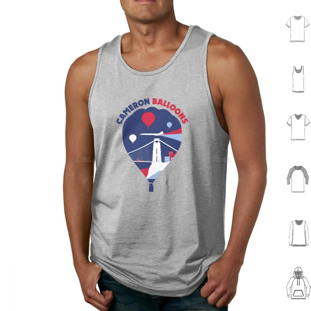 Bristol Celebration Tank Tops Vest Sleeveless Cameron Balloons Hot Air Balloon Hot Air Balloons Bristol