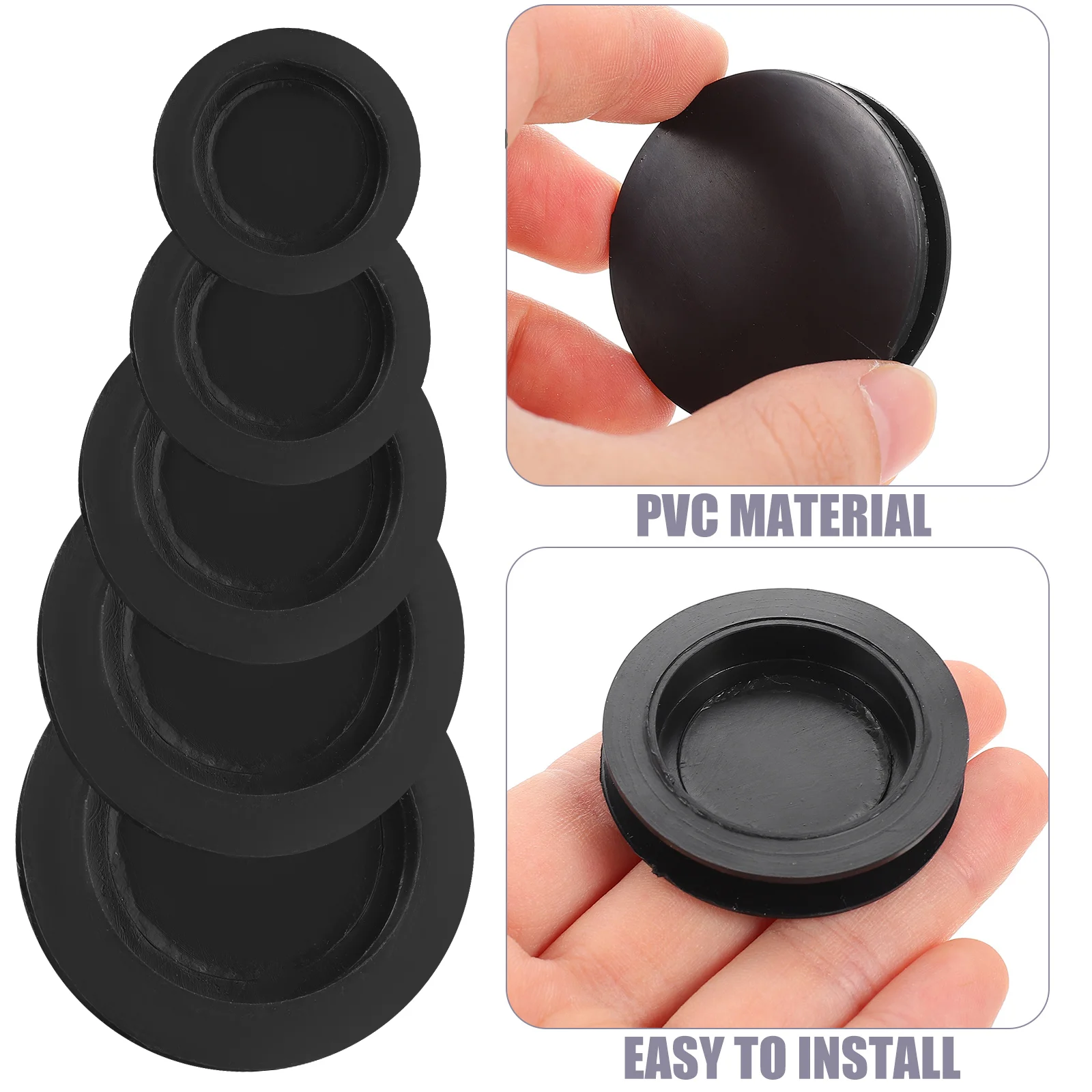 20 Pcs Round Rubber Stopper Piggy Bank Stoppers Assorted Sizes Plug Banana Plugs