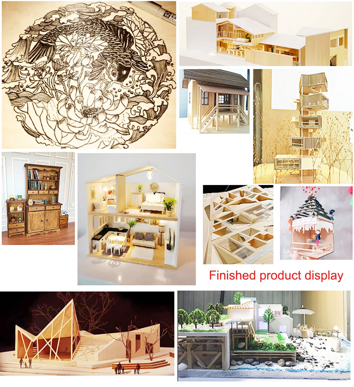 1.5-10mm Thick Basswood Craft Board Model Layer Wood Board DIY Craft Sand Table Building Model Materials Accessories