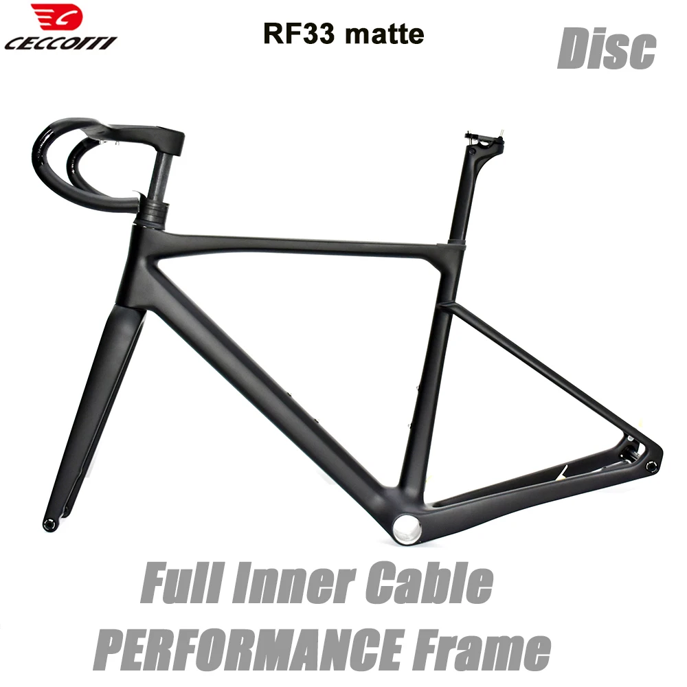 CECCOTTI RF33 Model high strength T1000 carbon road bike frame PERFORMANCE Full Hidden Cable Bicycle frameset