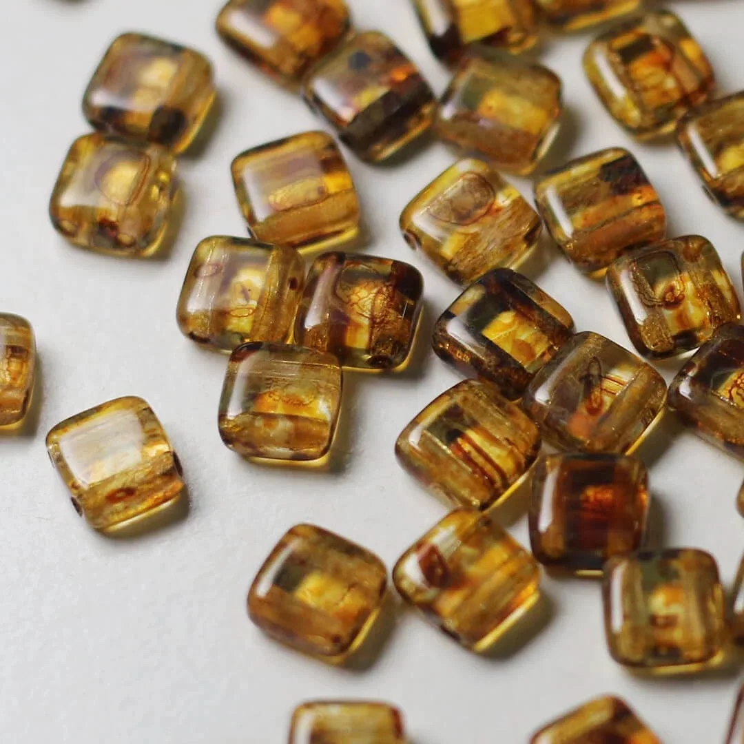 

30pcs 6*6mm handmade beadeds bracelet necklace earrings loose jewelry DIY semi-finished production