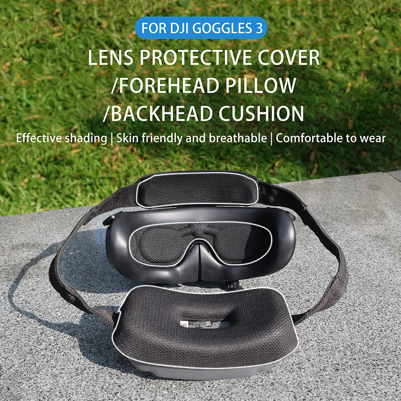 For DJI Avata 2 Flight Glasses Goggles3 Forehead Pillow Back Cushion Lens Protection Anti-scratch Dustproof Cover G3 Replace Kit