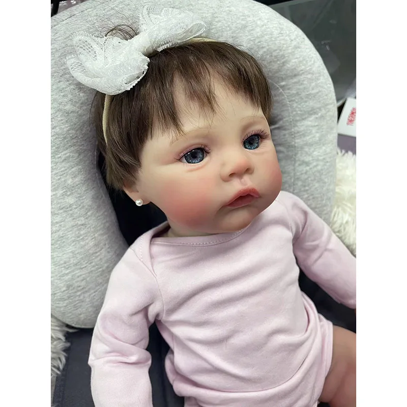 Nouveau-né Bébé Fille Reborn Butter Meadow, Soft Cuddly Body, Lifelike Soft Touch, 3D Skin with Visible Veins Art Butter, 49cm