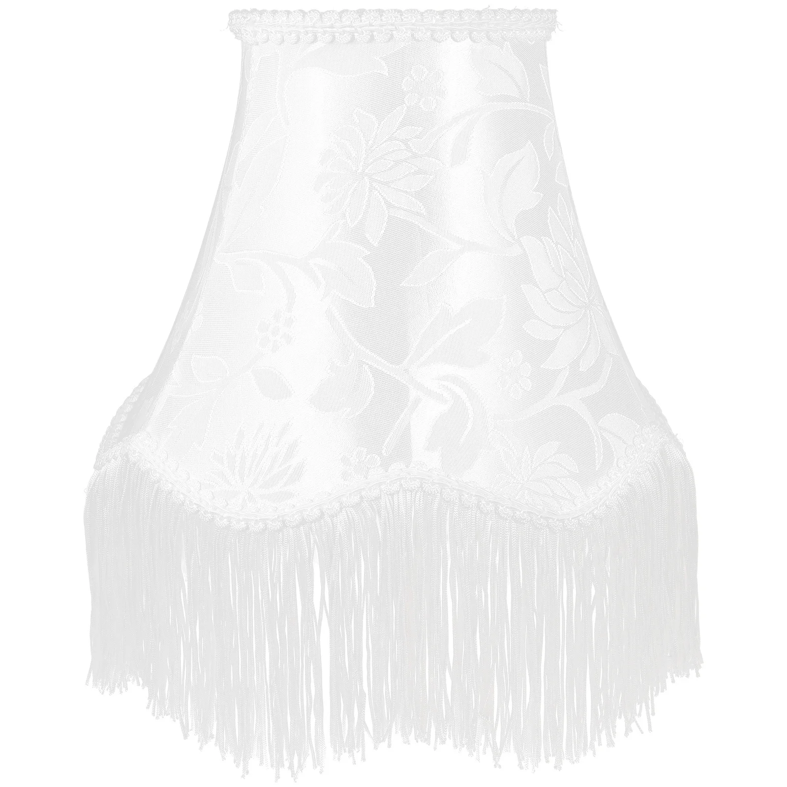 

Fringe Lamp Shade Cloth Fabric Vintage Decorative Table Desk Bedside Light Cover Replacement Durable Compact Lightweight