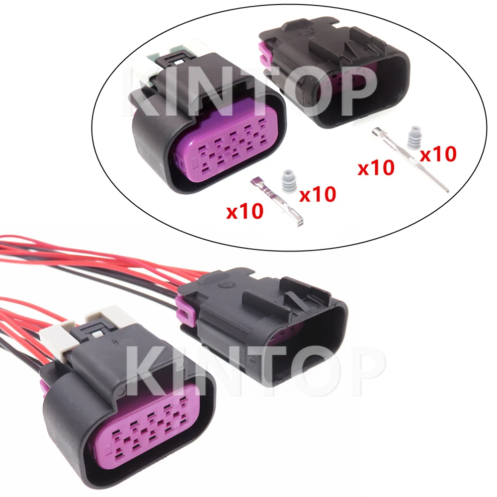 1 Set 10 Pins 15326846 15326847 15326842 15326843 AC Assembly Car Wiring Waterproof Socket Automobile Headlight Wire Connector