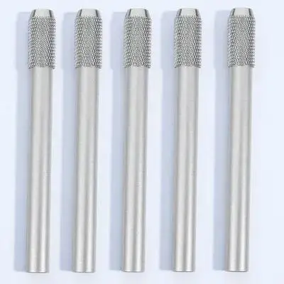 5Pcs Colored Pencil Extender Metal Lengthening Holder for Drawing Writing Art Tools Office School Accessories Set