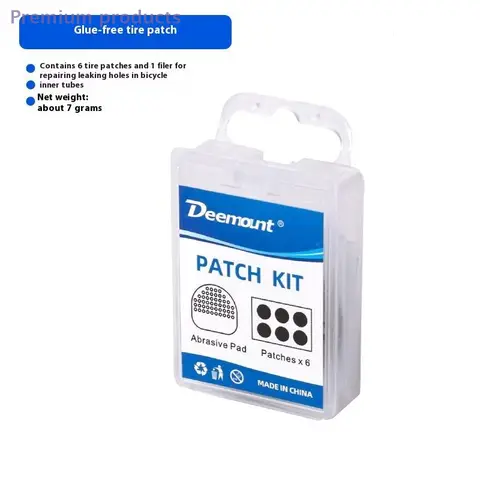 1 set bärbart cykeldäckreparationssats limfritt gummiverktyg för punktering av cykelslang för foster, för cykelns nödvändigheter 8 best sales cykelns punkteringsreparationssats - №8