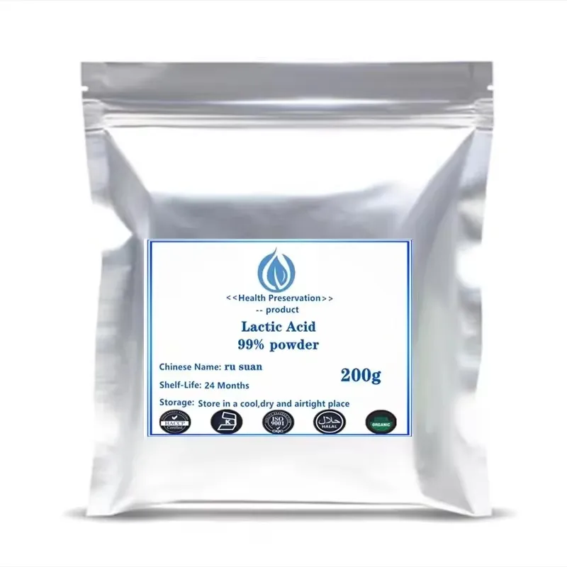 99% Lactic Acid Powder Cosmetics For Face supplement Skin Whitening moisturize and resist aging Exfoliate Skin Antioxidant