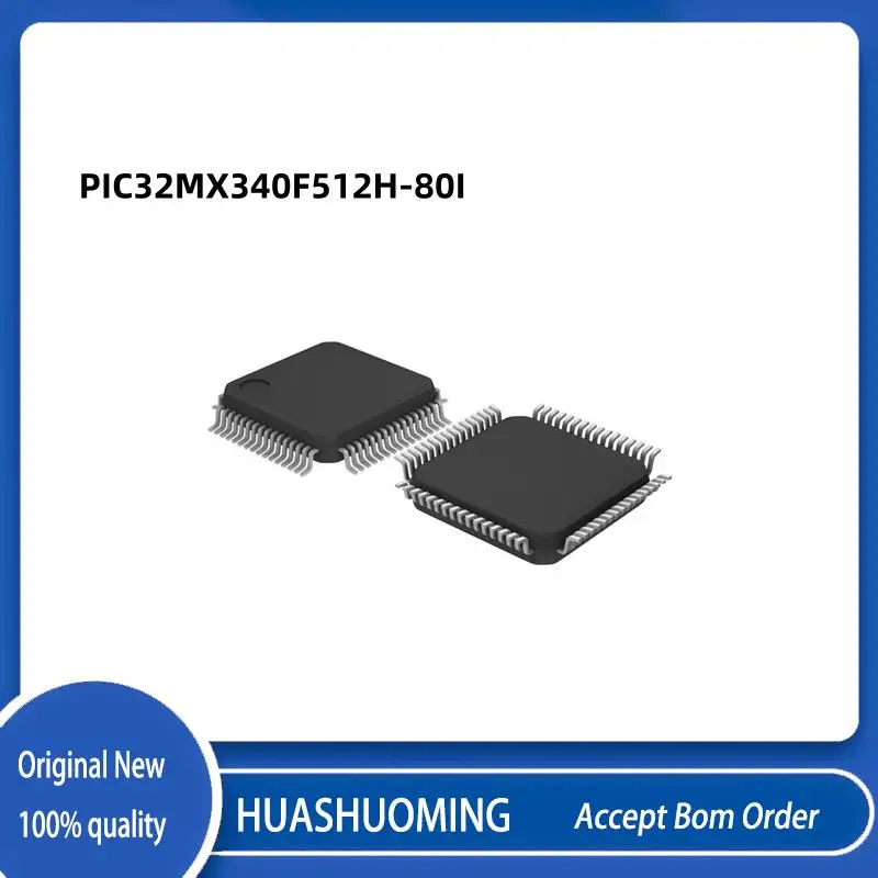 

10Pcs/Lot PIC32MX340F512H-80I/PT PIC32MX340F512H PIC32MX340F512 PIC32MX340 32BIT 512KB FLASH TQFP64