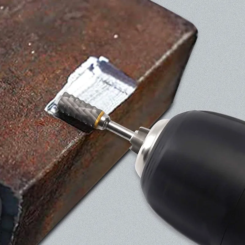 3Mm Chuôi Vẽ Hợp Kim Vonfram Xay Cắt Dụng Cụ Xoay Burr Đôi Cắt Kim Cương Quay Dremel Kim Loại Gỗ Mài Điện