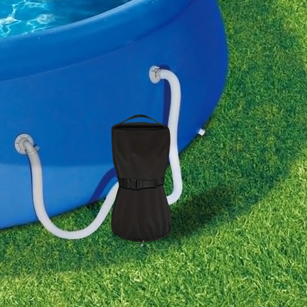 Cubierta de bomba de filtro de arena resistente a la intemperie para piscinas Intex Diseño de cordón y cremallera ajustables para una fácil mantenimiento y un ajuste seguro