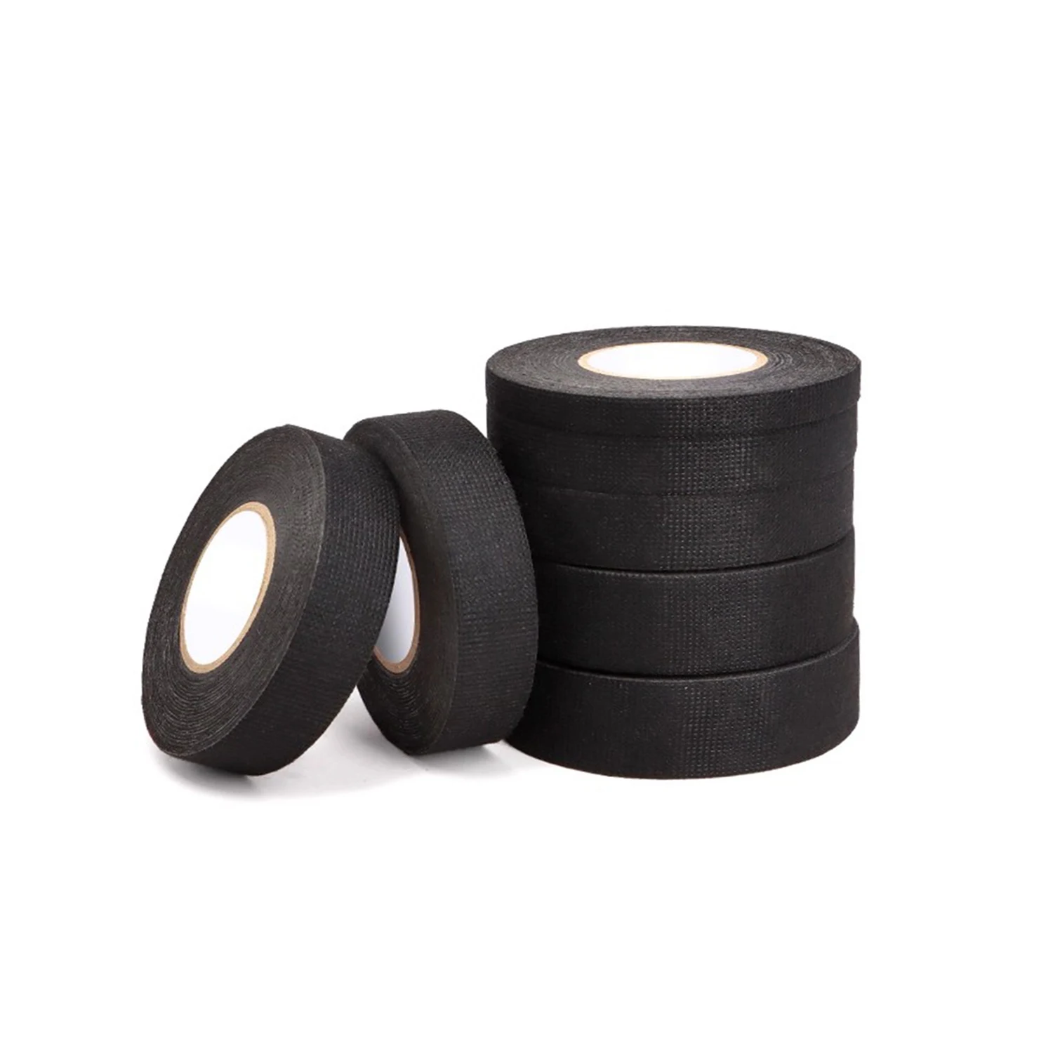 1 個 10/15 メートル耐熱難燃テープ粘着布テープ車のケーブルハーネス配線織機保護用