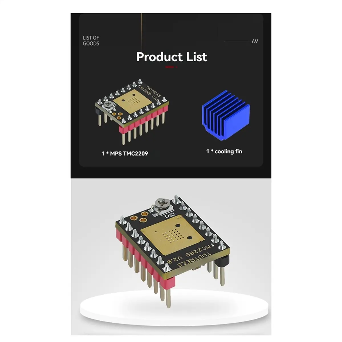 

BOFF TMC2209 V2 Stepper Motor Driver 2.5A Uart Ultra Silent for 3D Printers, for MKS Gen L, SKR V1.3 & V1.4 Motherboards